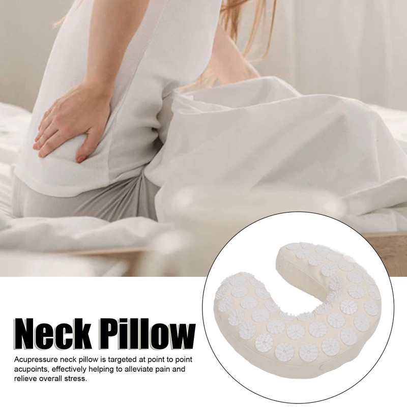 Acupressure Neck Pillow U Shaped Acupoint Massage Reduce Pain Memory