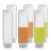 OTO 6 Pack Travel Size Plastic Squeeze Bottles for Liquids,