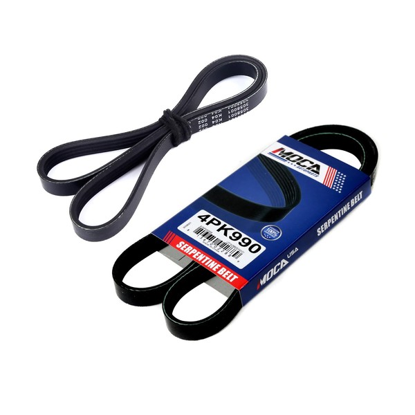 WINBEST 4PK890 4PK990 2X Serpentine Belt Fit for Mazda 1995-1998