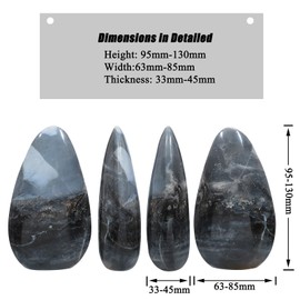 Sportmusies Natural Ocean Jasper Stone Self-Standing Centerpiece Desk Table Home Decoration, Irregular-Shaped Crystal Mineral Specimen Collection Meditation Reiki, 3.74-5.11 inches