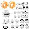 24Pcs Water Pipe Hex Thread Plugs, Plastic Plug Cap, 1’’