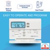 Lux Pro Programmable Thermostat for Home Use; 1 Heat, 1