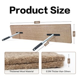 XYGOVIA Chimney Flue Stopper - 9"x 45" Rectangular Plug Blocker for Fireplace Flue Chimney Replacement Stove Seal Damper Tool