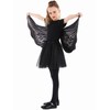 Seasons Angel Cape Wings for Girls, One Size (Black)