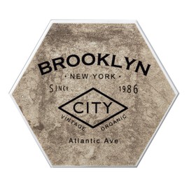 Anesty HO2097 Diatomaceous Earth Coaster, Beige, Length 3.8 x Width 3.3 x Thickness 0.2 inches (9.8 x 8.5 x 0.6 cm), Karari Hexagon, Brooklyn, Water Absorption, Quick Drying, Moisture Conditioning