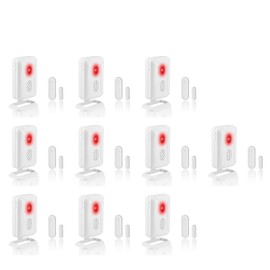 GREENCYCLE Wireless Door Open Sensor Ligh,Entry Door Chime for Business,Door Chime,Anti-Theft Alert,36 Chimes, 4 Adjustable Volume Mute Mode, Suitable for Home, Store, Depot,10PK