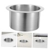 ULTECHNOVO Elegant Round Drop-in Trash Chute Stainless Steel Grommet Waste