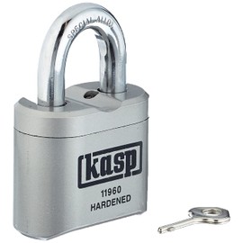 Kasp K11960D Combination Padlock, Silver, Open Shackle