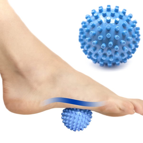 ProStretch Footy Textured Spiky Massage Ball for Targeted Foot Pain Relief, Plantar Fasciitis, and Deep Tissue Therapy for Muscle Soreness