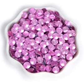 2880 Pieces SS6 Lt. Rose Hotfix Rhinestones Flatback Round Crystal Glass Rhinestones Gems for Crafts Nail Face Art Clothes Shoes Bags DIY