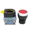 TWTADE/Red Yellow Green Momentary Switch, Red Mushroom Emergency Stop 1NC