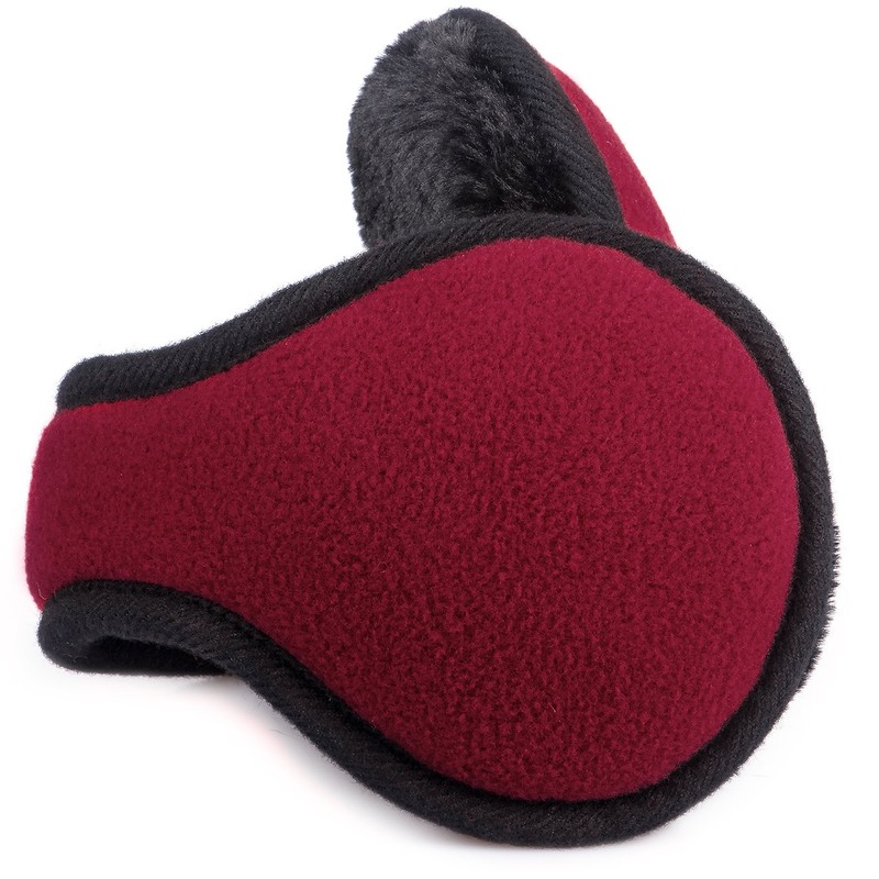 Metog Winter Earmuffs Unisex Foldable Polar Fleece Earwarmer Adjustable Ear
