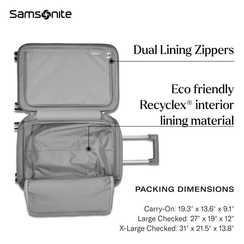 Samsonite UpLIFT Carry-On Hardside Luggage with Spinner Wheels - Airline-Approved,