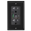 PD USB Outlet with Light,20W Power Delivery USB Receptacle with