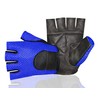 MESH LEATHER GYM WEIGHT TRAINING FITNESS BIKE WHEELCHAIR GLOVES (LARGE)