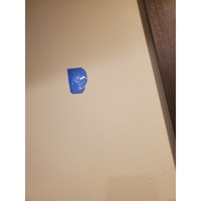 Drywall Texture Patch (Knockdown Texture) Blue