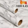 Mexgogo Papel Tapiz Para Pared Autoadhesivo Marmol 3d Blanco Cocina