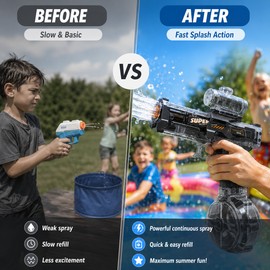 Electric Water Gun for Kids & Teens – Rechargeable Auto-Suction Blaster for Pool, Beach & Backyard Play