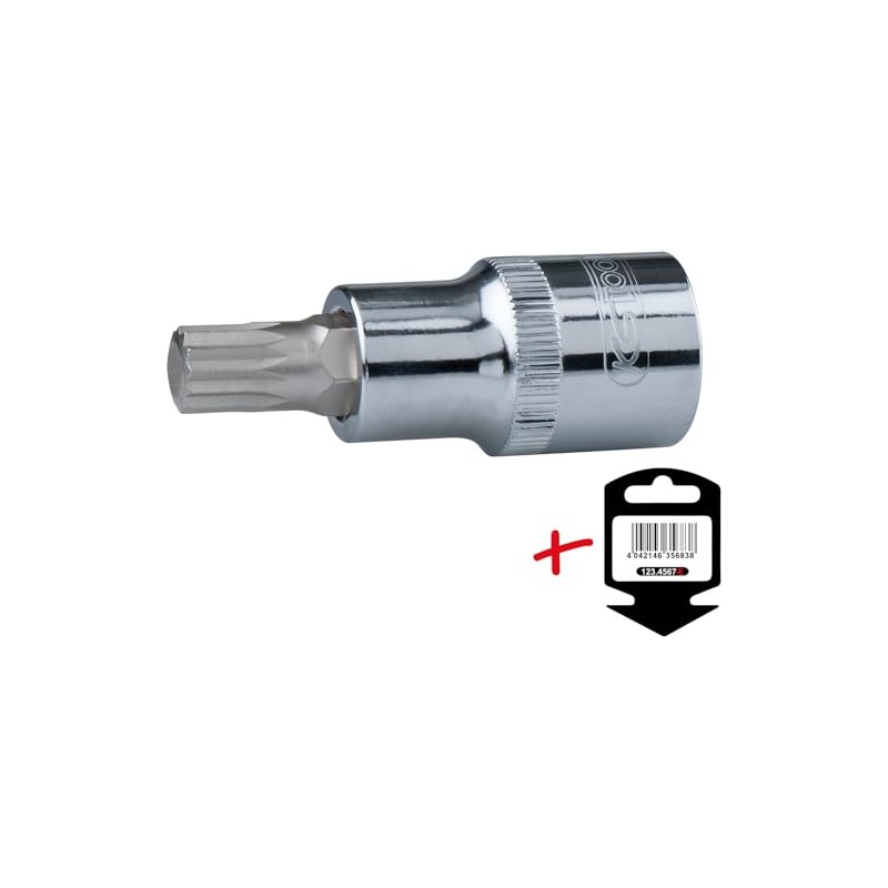 KS Tools 1/2 Inch Chrome Plus Bit Socket XZN, M6,