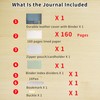 Wonderpool Leather Diary Notebook Ring Binder - Refillable Folder Writing