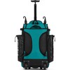Boombah Catchers Superpack Hybrid Rolling Bat Bag - Black/Teal -