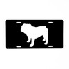 CafePress Bulldog Silhouette Aluminum License Plate, Front License Plate, Vanity