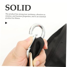 BESPORTBLE 2pcs Abs Training Belt Workout Pull up Belt for Weights Grip Machine Accessories Cable Exercise Equipment Gym Equipment Gym Belt Lifting Running Gear Hanger Thrust Push Nylon Black