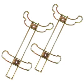 Strike First (10 Pack) 5 Lb To 6 Lb Universal Fire Extinguisher Spring Clip Vehicle Bracket DOT and USCG Approved, Brass Silver, DOT, USCG Approved 5Lb To 6Lb Vehicle Bracket (DOT5Lb6LbSCVB)