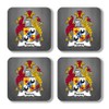 Rooney Coat of Arms/Family Crest Coaster Set, by Carpe Diem