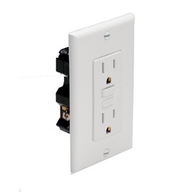 Marinco 1591-FI.White Marine Electrical Duplex GFCI Receptacle (15-Amp Straight Blade, 125-Volt, Female, Ivory)