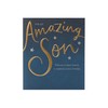 UK Greetings Birthday Card for Son - Gold & Blue