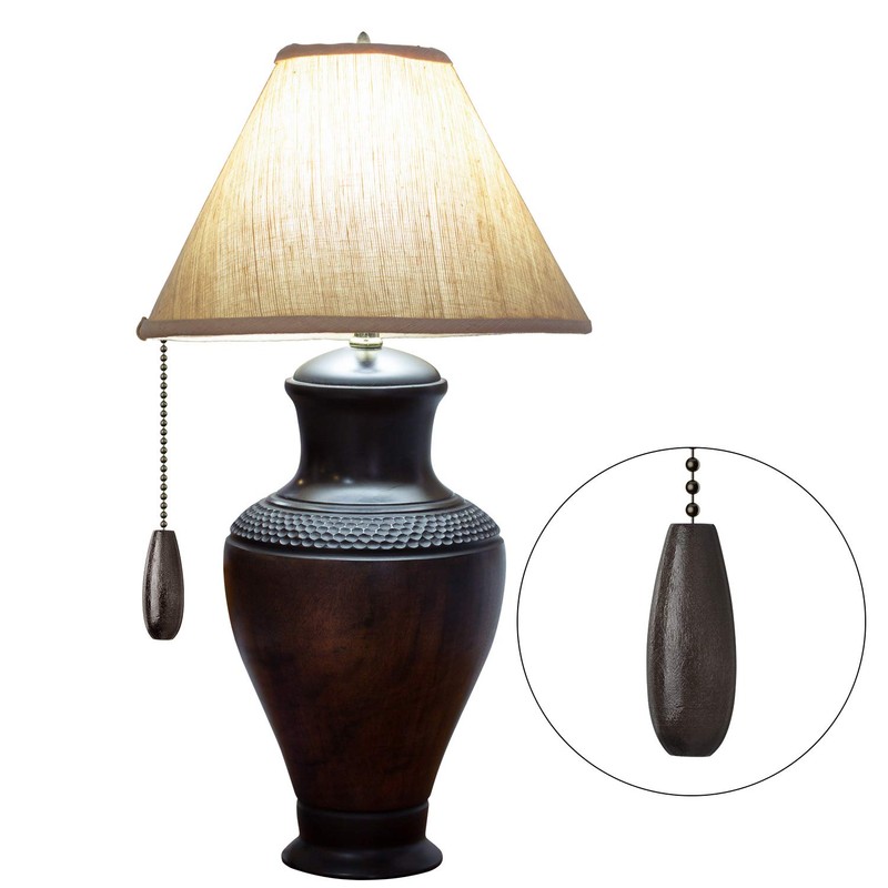 8 Pieces Ceiling Fan Pull Chains Extender Wooden Pendant Pull