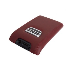 Richmond Auto Upholstery - Center Console Lid Cover Compatible with 2011-2014 Ford F-150 Limited, Replacement Genuine Leather, Red