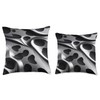 Cheetah animal print gray and black pattern Throw Pillow