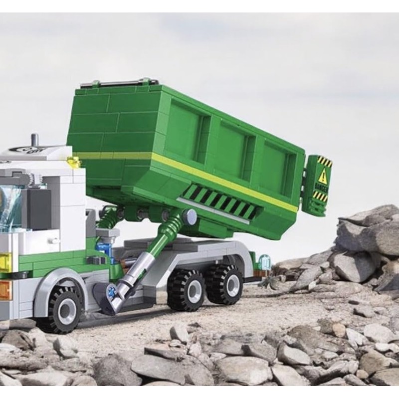 General Jim's Roll-Off Skip Loader Building Block Set - 351