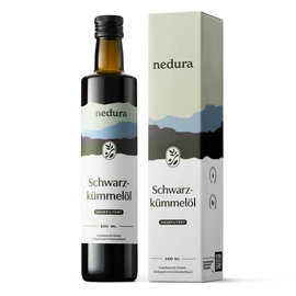 nedura® Black Cumin Oil Cold Pressed (unfiltered) 100 ml - with high thymoquinone content - 100% natural, certified - fresh and gently pressed daily - directly from our own factory