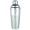 Viski Admiral Hammered Metal Cocktail Shaker, Silver