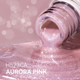 MEGIOR Cat Eye Gel Nail Polish 15ml Aurora Pink Magnetic Gel Polish with Magnet Soak Off UV Gel Nail Polish Nail Art Manicure Salon DIY Home