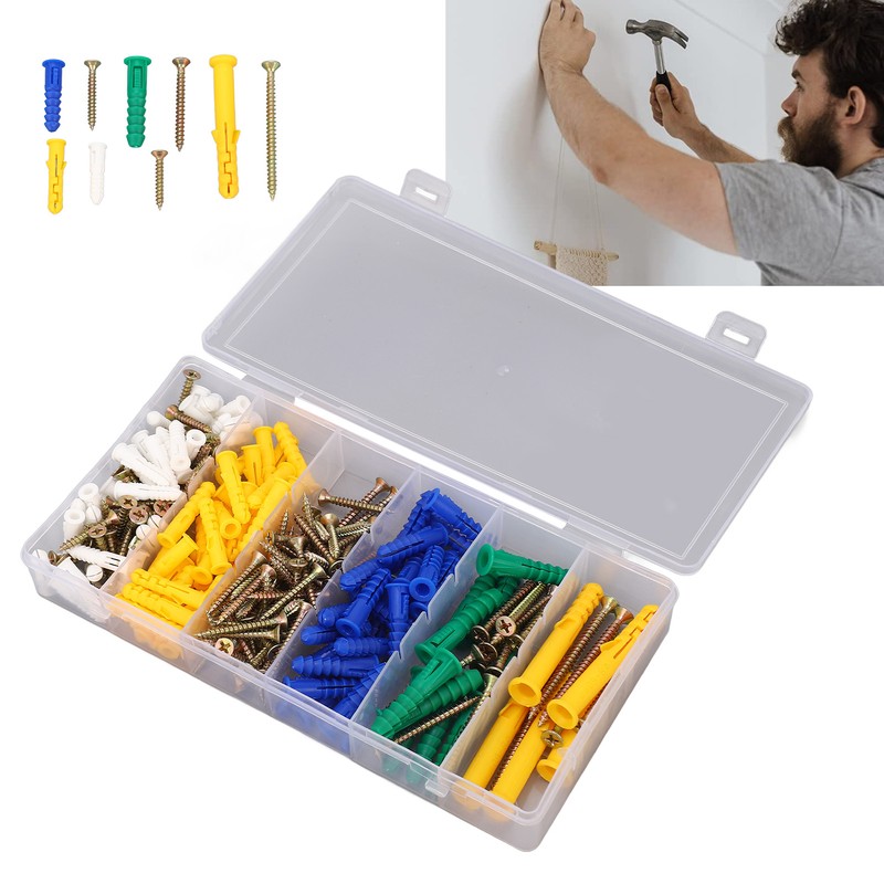 232Pcs Self Tapping Screw Flat Cross Head Carbon Steel 5