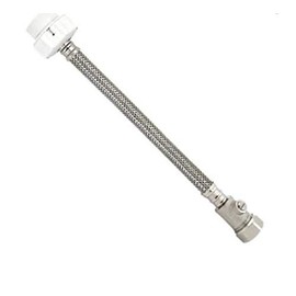 Fluidmaster 1TF300UKCSV Click Seal 300mm c/w ISO Flexible Hose, Silver