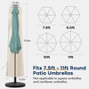 UHousDeco Solar Patio Umbrella Cover - LED Lighted Outdoor Table
