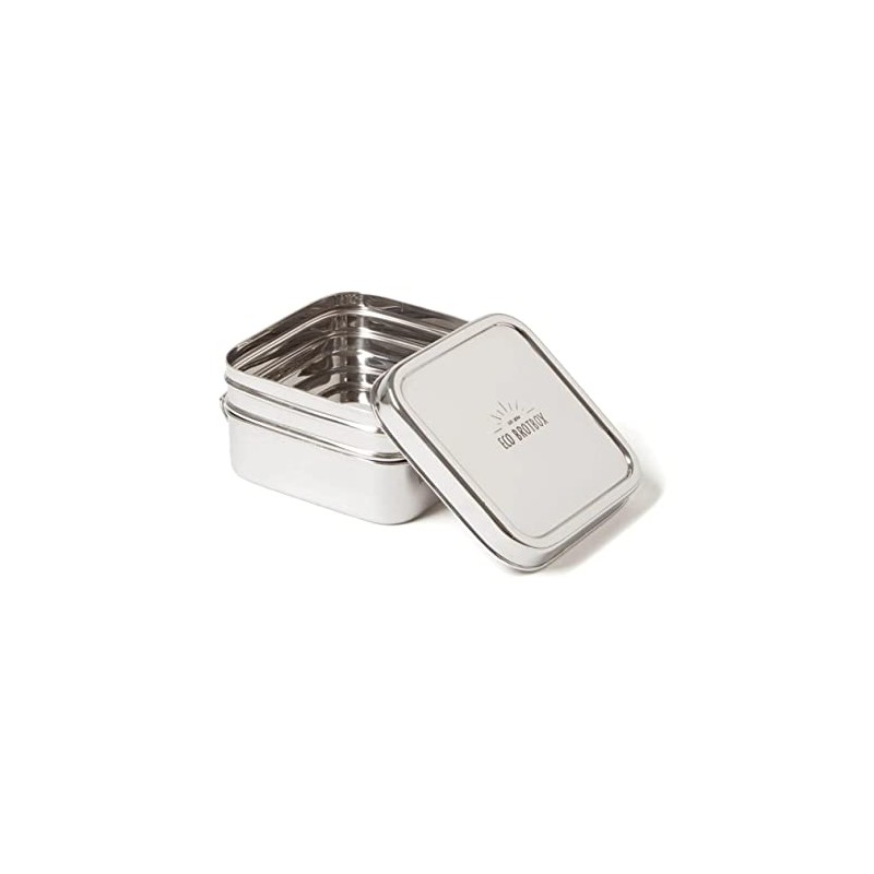 ECO Brotbox Cube Box XL Square Stainless Steel Lunch Box