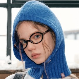 Women's Winter Knit Balaclava Hooded Neck Warmer Thermal Hat lf2320 Free Size/Trendy Gray 3ea