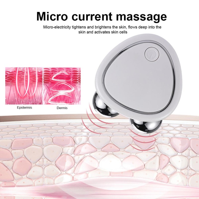 Microcurrent Face Massager Roller Facial Massager Face Lifting Firming Double