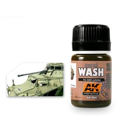 AK Weathering AK066 Wash for Africa KORPS VEHICLES (35 ml)