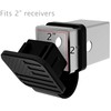 eVerHitch Black Flag Hitch Cover, Tube Plug (Fits 2" Receiver,