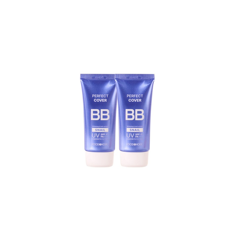 푸드어홀릭 1+1 퍼펙트 커버 스네일 비비크림 50ml SPF41 /자외선차단 톤업
