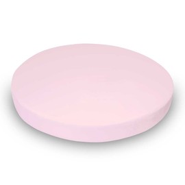 SheetWorld 100% Cotton Jersey Round Crib Sheet, Baby Pink, 42 x 42, Made In USA