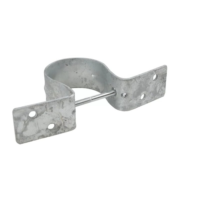2 3/8" Galvanized Steel Pipe Grip Fence Brackets (Pack of