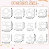JJUNW 12 Pcs Geometric Stencils, Art Painting Template, Drawing Shape